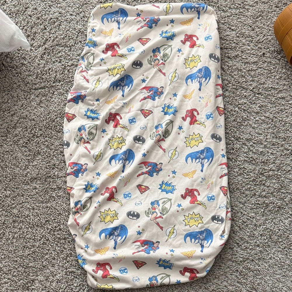 Justice League changing pad cover